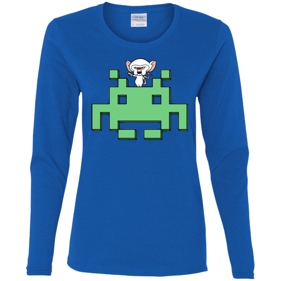 T-Shirts Royal / S Invaderbrain Women's Long Sleeve T-Shirt