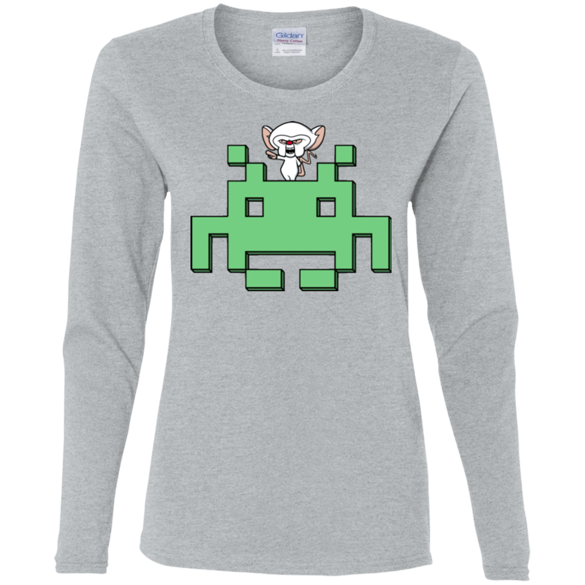 T-Shirts Sport Grey / S Invaderbrain Women's Long Sleeve T-Shirt