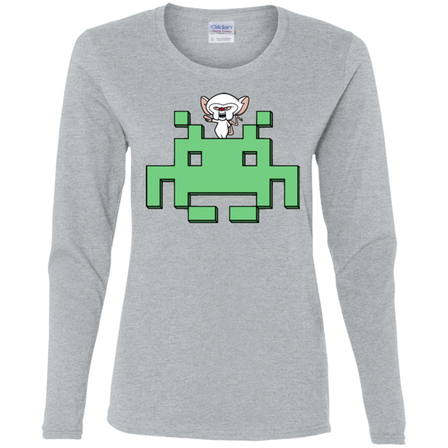 T-Shirts Sport Grey / S Invaderbrain Women's Long Sleeve T-Shirt