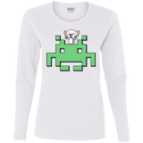 T-Shirts White / S Invaderbrain Women's Long Sleeve T-Shirt