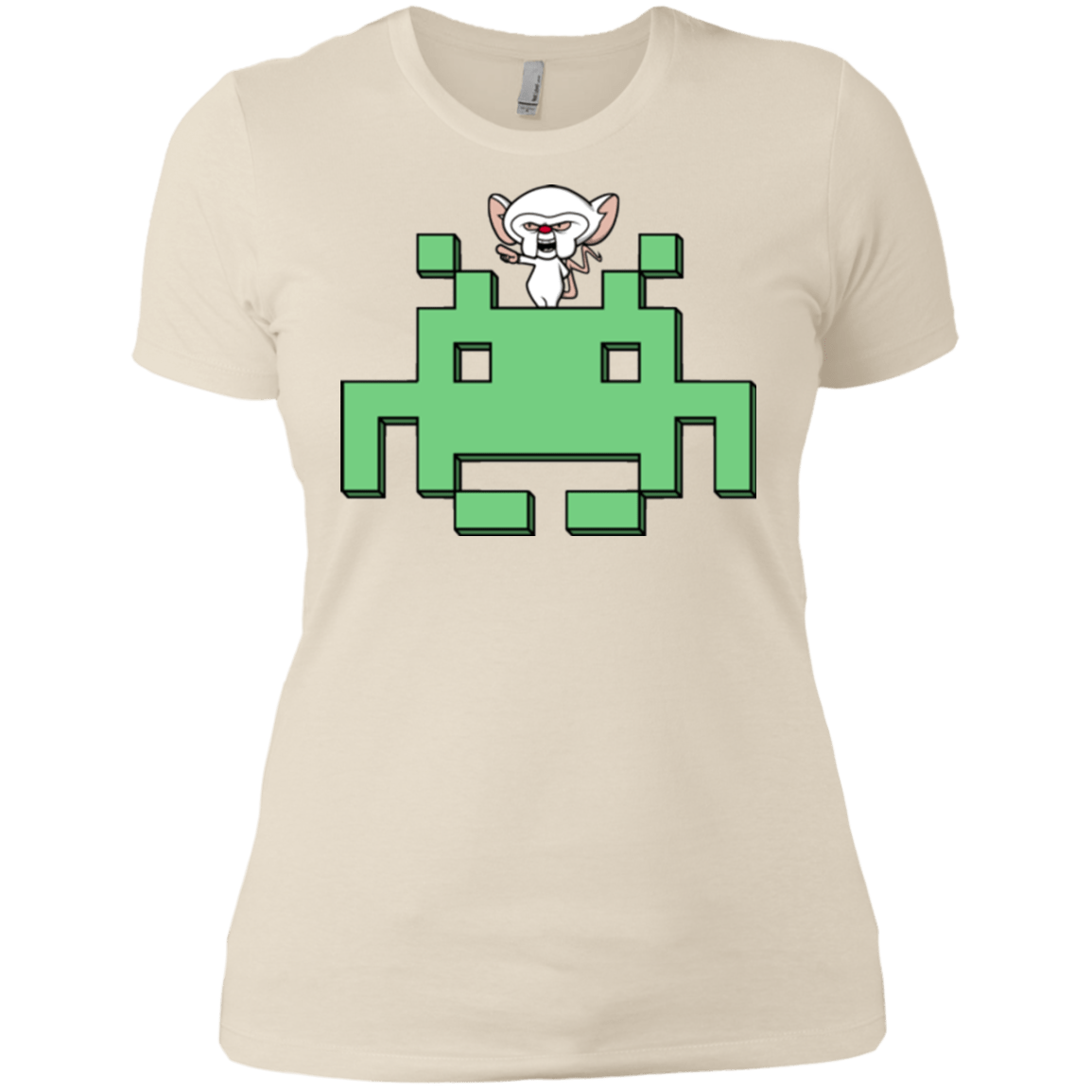 T-Shirts Ivory/ / X-Small Invaderbrain Women's Premium T-Shirt