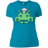 T-Shirts Turquoise / X-Small Invaderbrain Women's Premium T-Shirt