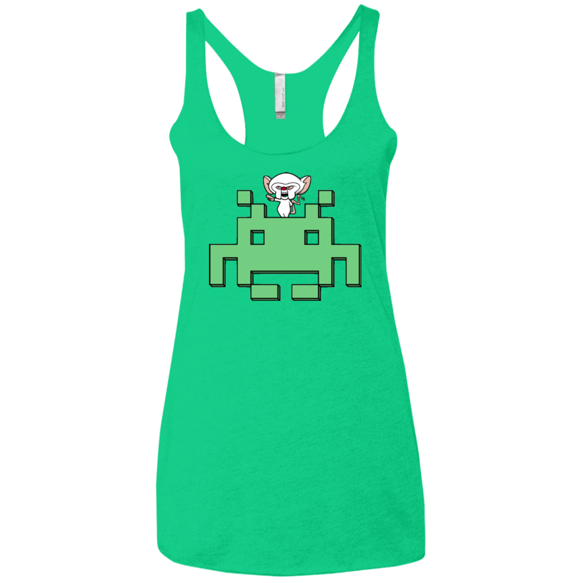 T-Shirts Envy / X-Small Invaderbrain Women's Triblend Racerback Tank