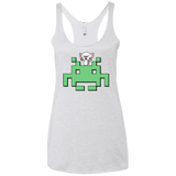 T-Shirts Heather White / X-Small Invaderbrain Women's Triblend Racerback Tank