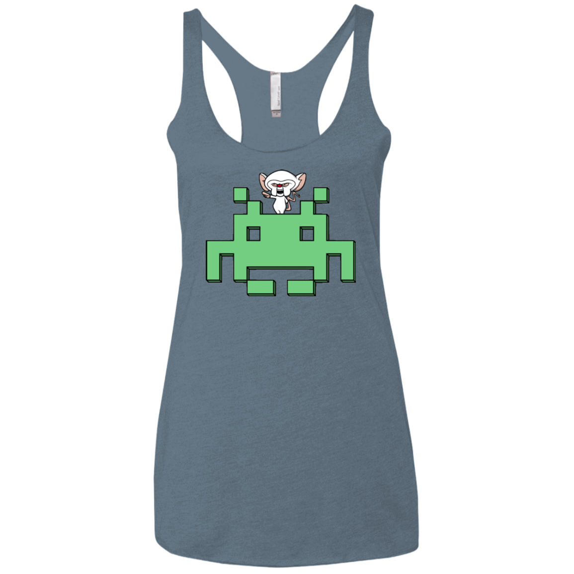 T-Shirts Indigo / X-Small Invaderbrain Women's Triblend Racerback Tank
