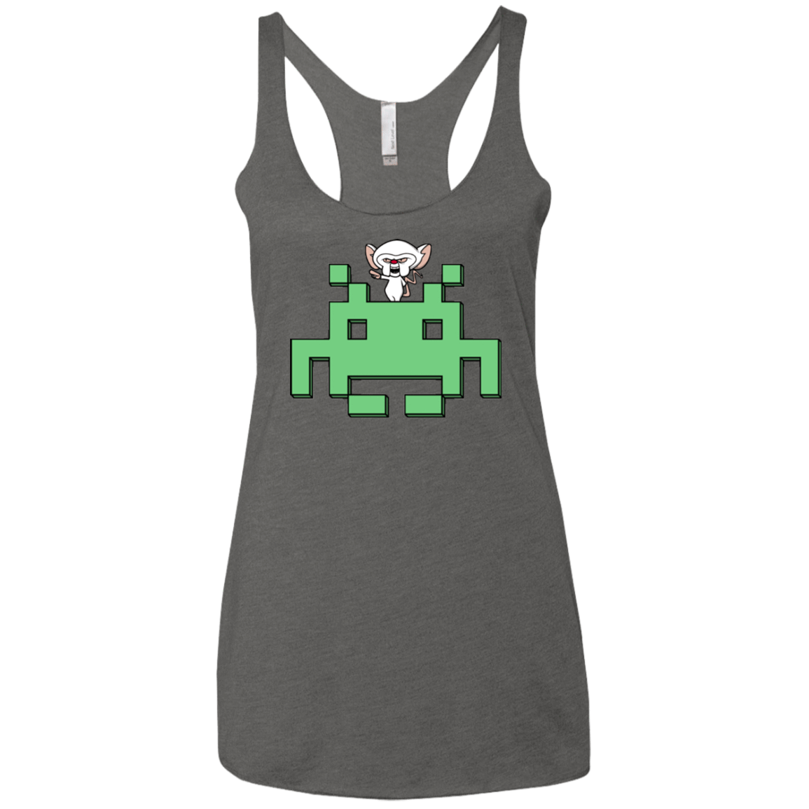 T-Shirts Premium Heather / X-Small Invaderbrain Women's Triblend Racerback Tank
