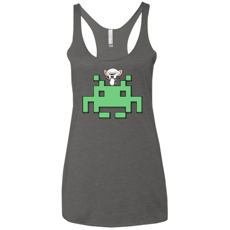T-Shirts Premium Heather / X-Small Invaderbrain Women's Triblend Racerback Tank