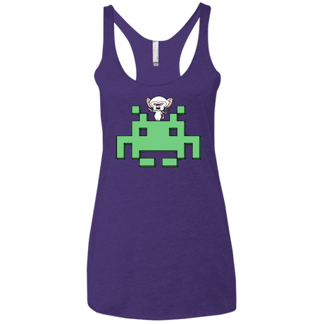 T-Shirts Purple Rush / X-Small Invaderbrain Women's Triblend Racerback Tank