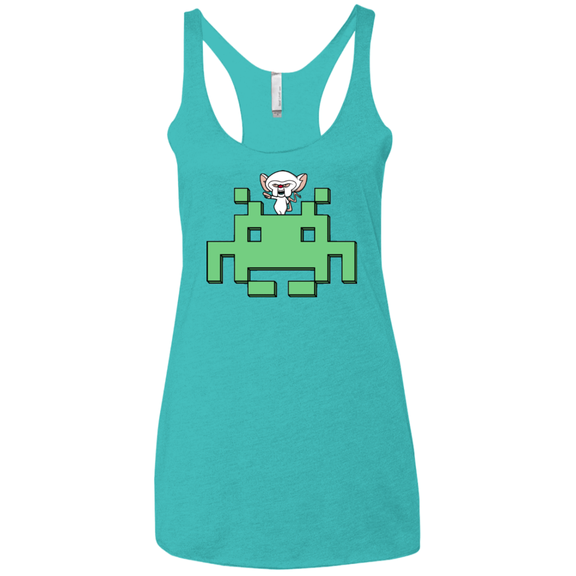 T-Shirts Tahiti Blue / X-Small Invaderbrain Women's Triblend Racerback Tank