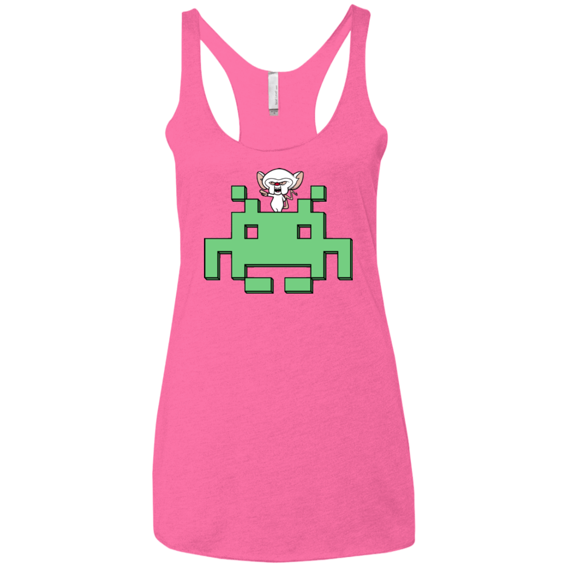 T-Shirts Vintage Pink / X-Small Invaderbrain Women's Triblend Racerback Tank