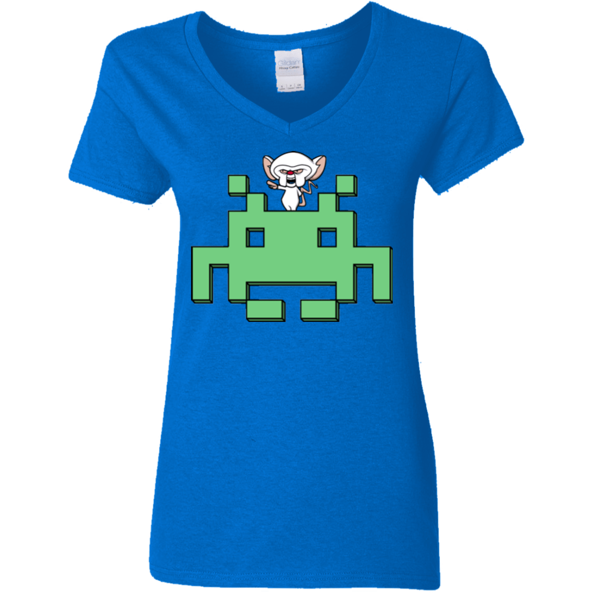 T-Shirts Royal / S Invaderbrain Women's V-Neck T-Shirt