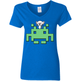 T-Shirts Royal / S Invaderbrain Women's V-Neck T-Shirt