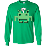 T-Shirts Irish Green / YS Invaderbrain Youth Long Sleeve T-Shirt