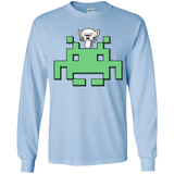 T-Shirts Light Blue / YS Invaderbrain Youth Long Sleeve T-Shirt