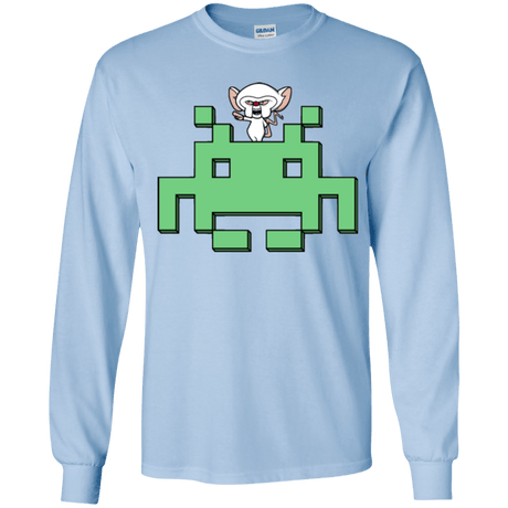 T-Shirts Light Blue / YS Invaderbrain Youth Long Sleeve T-Shirt