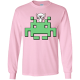 T-Shirts Light Pink / YS Invaderbrain Youth Long Sleeve T-Shirt