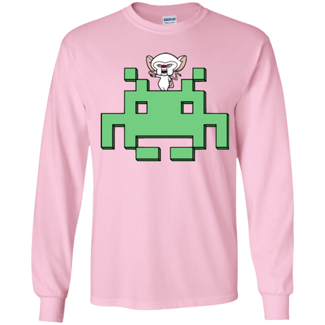 T-Shirts Light Pink / YS Invaderbrain Youth Long Sleeve T-Shirt