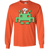 T-Shirts Orange / YS Invaderbrain Youth Long Sleeve T-Shirt