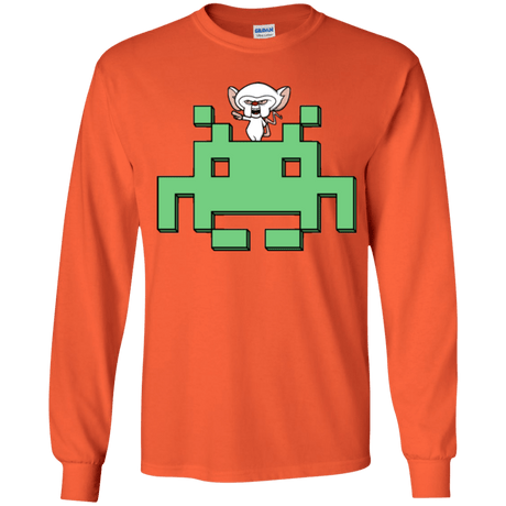 T-Shirts Orange / YS Invaderbrain Youth Long Sleeve T-Shirt