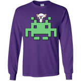 T-Shirts Purple / YS Invaderbrain Youth Long Sleeve T-Shirt