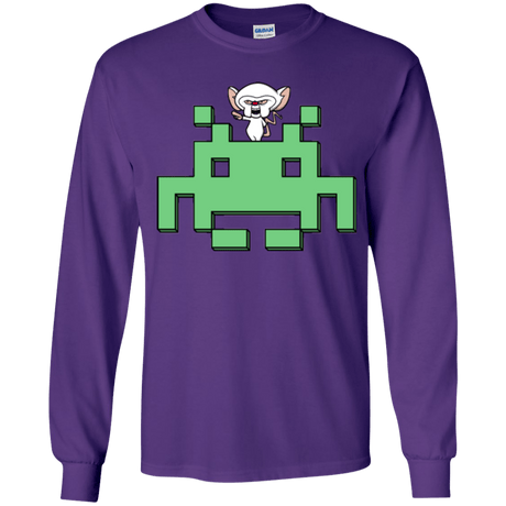T-Shirts Purple / YS Invaderbrain Youth Long Sleeve T-Shirt