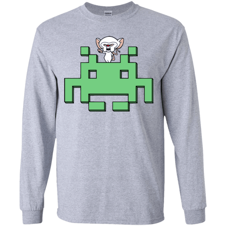 T-Shirts Sport Grey / YS Invaderbrain Youth Long Sleeve T-Shirt