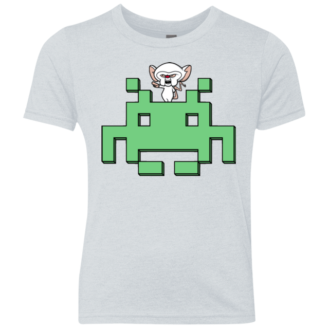 T-Shirts Heather White / YXS Invaderbrain Youth Triblend T-Shirt
