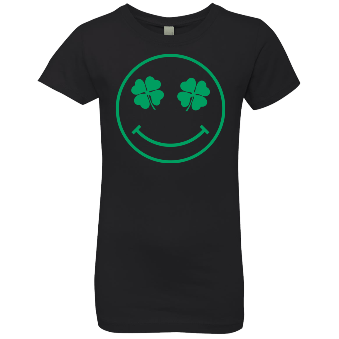 T-Shirts Black / YXS Irish Smiley Girls Premium T-Shirt