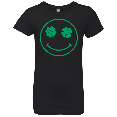 T-Shirts Black / YXS Irish Smiley Girls Premium T-Shirt