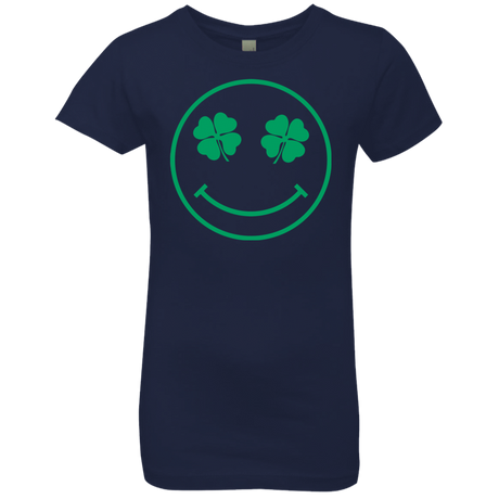 T-Shirts Midnight Navy / YXS Irish Smiley Girls Premium T-Shirt