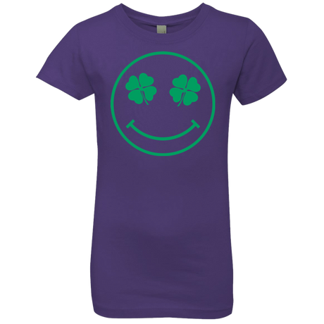 T-Shirts Purple Rush / YXS Irish Smiley Girls Premium T-Shirt