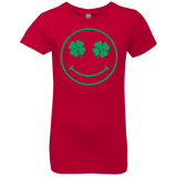 T-Shirts Red / YXS Irish Smiley Girls Premium T-Shirt