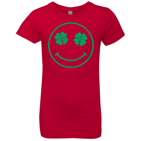 T-Shirts Red / YXS Irish Smiley Girls Premium T-Shirt