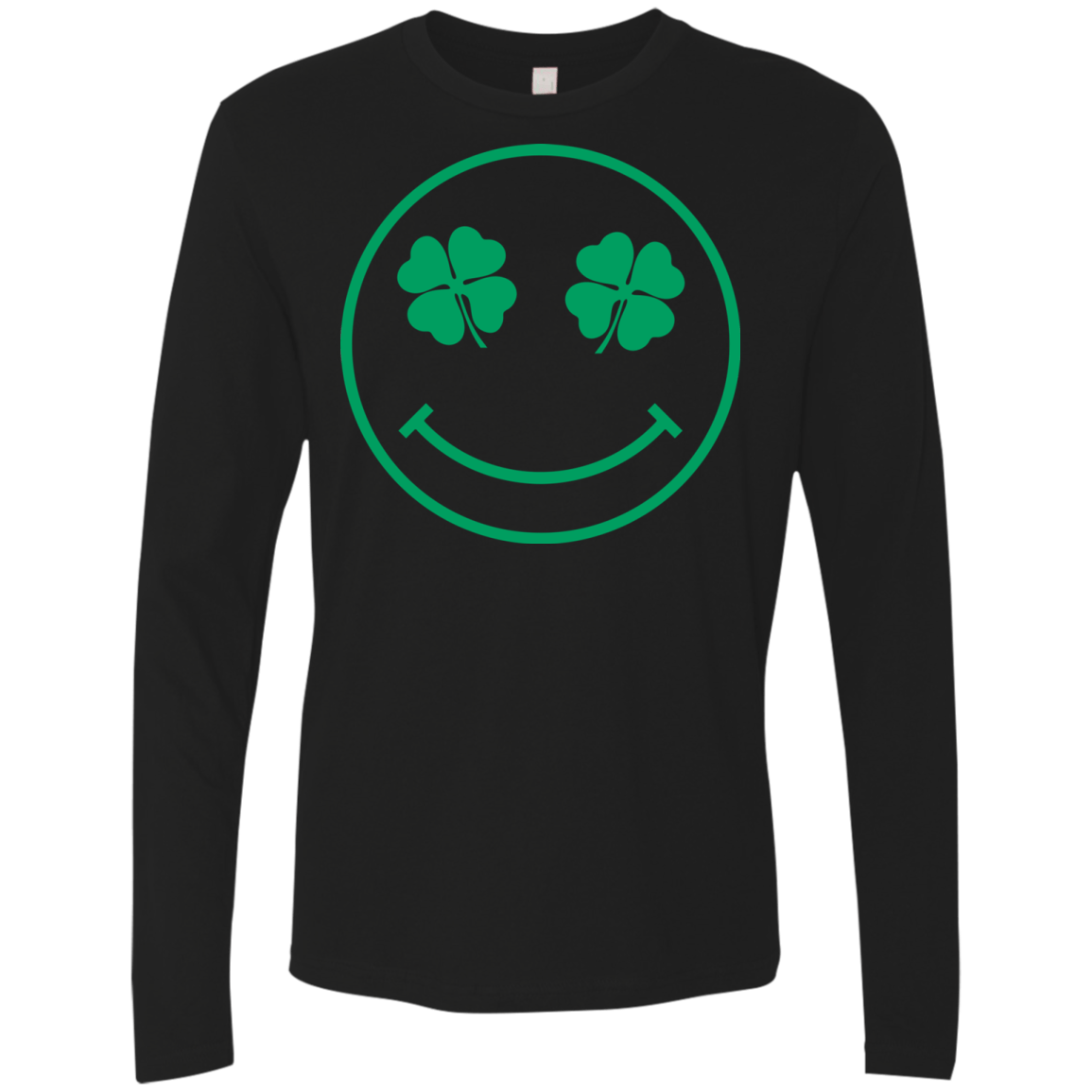 T-Shirts Black / Small Irish Smiley Men's Premium Long Sleeve