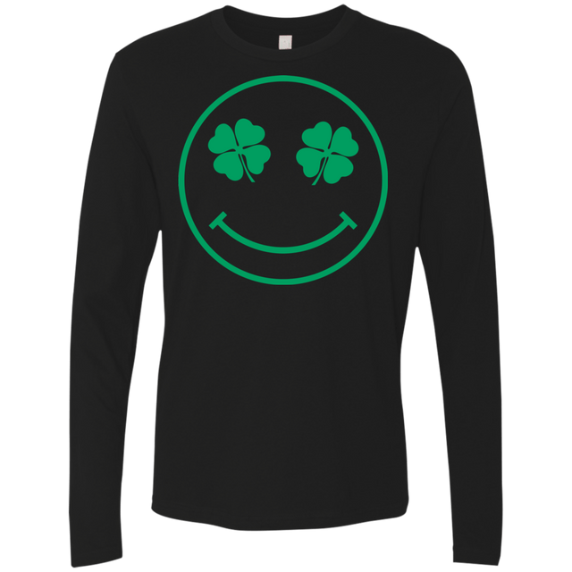 T-Shirts Black / Small Irish Smiley Men's Premium Long Sleeve