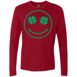 T-Shirts Cardinal / Small Irish Smiley Men's Premium Long Sleeve