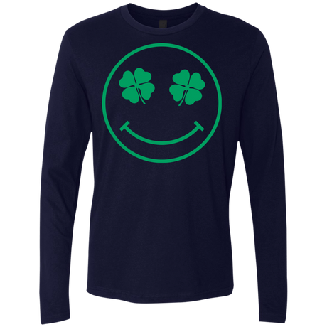 T-Shirts Midnight Navy / Small Irish Smiley Men's Premium Long Sleeve