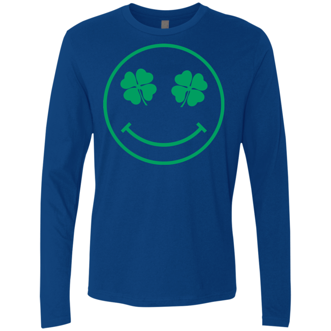T-Shirts Royal / Small Irish Smiley Men's Premium Long Sleeve