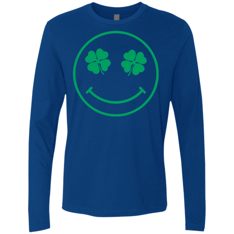 T-Shirts Royal / Small Irish Smiley Men's Premium Long Sleeve