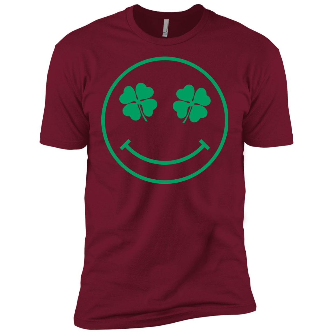 T-Shirts Cardinal / X-Small Irish Smiley Men's Premium T-Shirt
