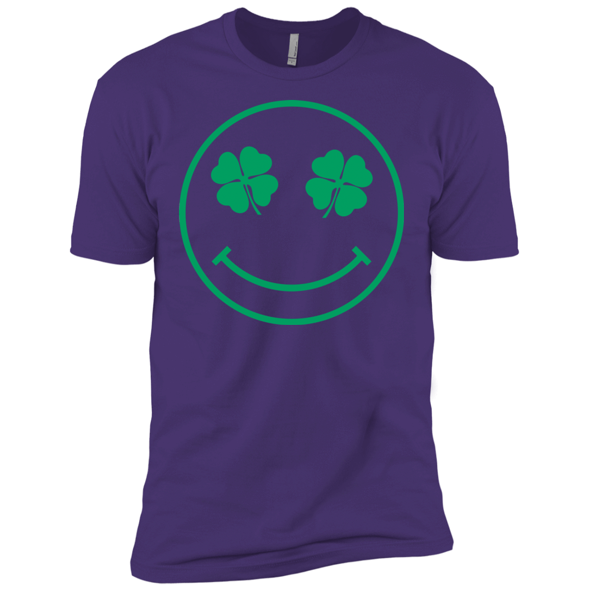 T-Shirts Purple Rush/ / X-Small Irish Smiley Men's Premium T-Shirt
