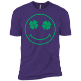 T-Shirts Purple Rush/ / X-Small Irish Smiley Men's Premium T-Shirt