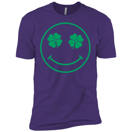 T-Shirts Purple Rush/ / X-Small Irish Smiley Men's Premium T-Shirt