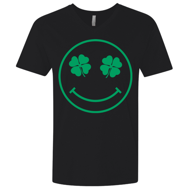 T-Shirts Black / X-Small Irish Smiley Men's Premium V-Neck