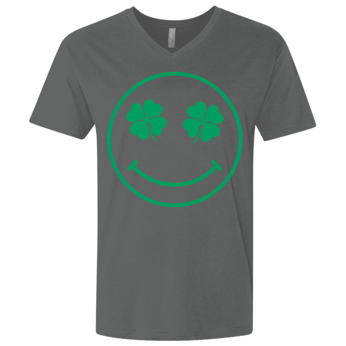 T-Shirts Heavy Metal / X-Small Irish Smiley Men's Premium V-Neck