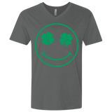 T-Shirts Heavy Metal / X-Small Irish Smiley Men's Premium V-Neck