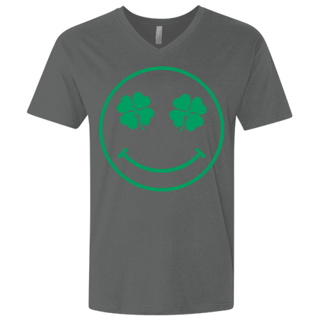 T-Shirts Heavy Metal / X-Small Irish Smiley Men's Premium V-Neck