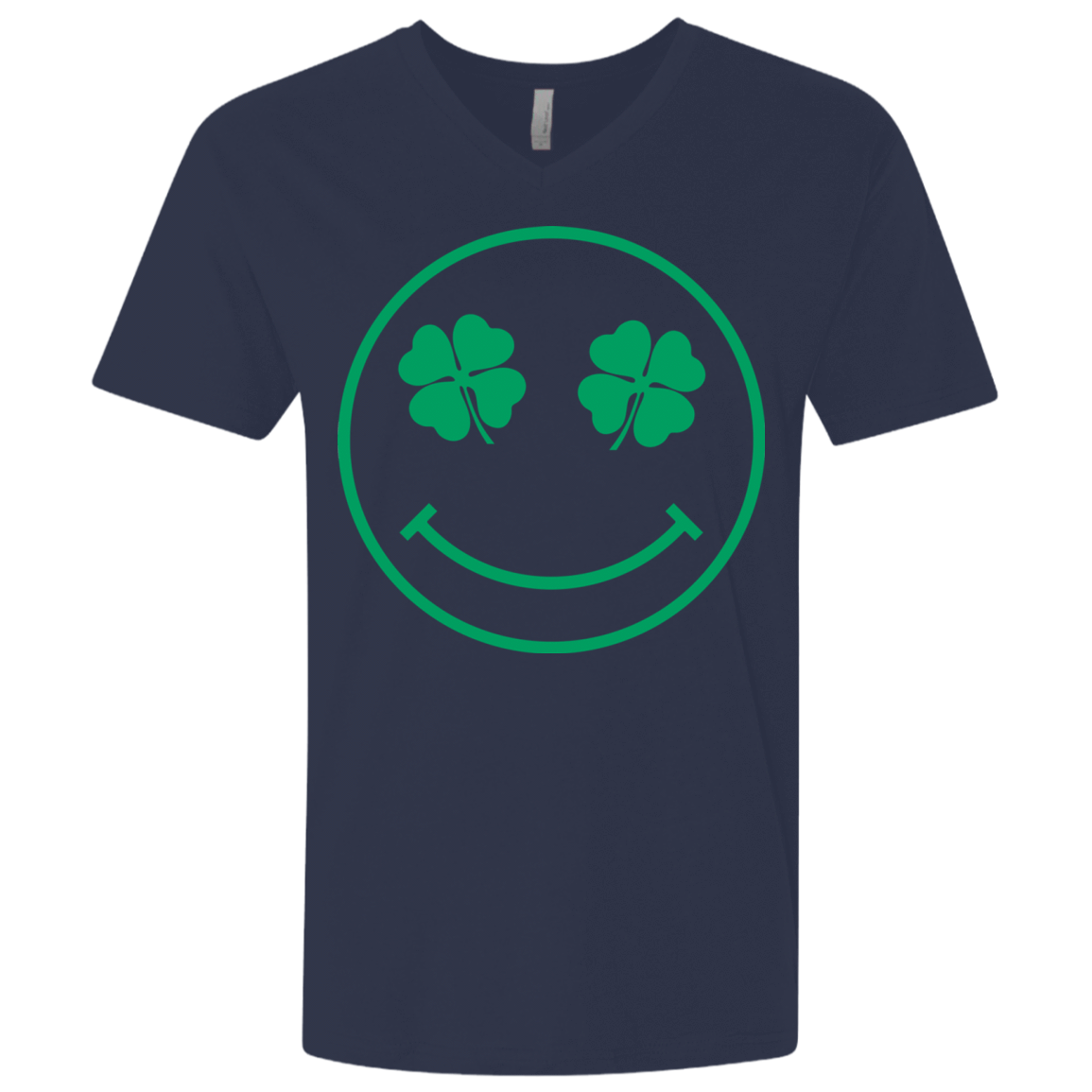 T-Shirts Midnight Navy / X-Small Irish Smiley Men's Premium V-Neck