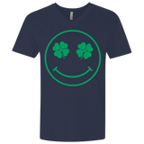 T-Shirts Midnight Navy / X-Small Irish Smiley Men's Premium V-Neck