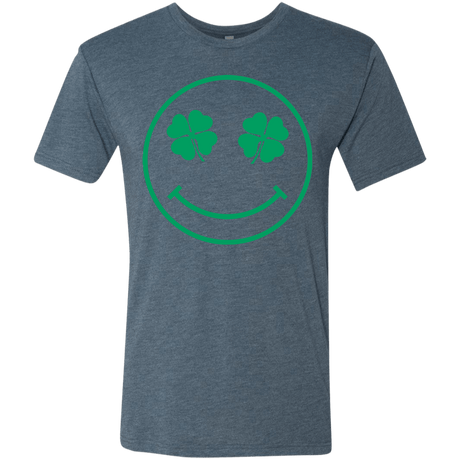 T-Shirts Indigo / Small Irish Smiley Men's Triblend T-Shirt